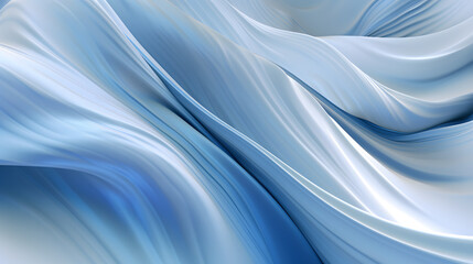 Obraz premium Digital technology white and silver wave curve abstract graphic poster web page PPT background