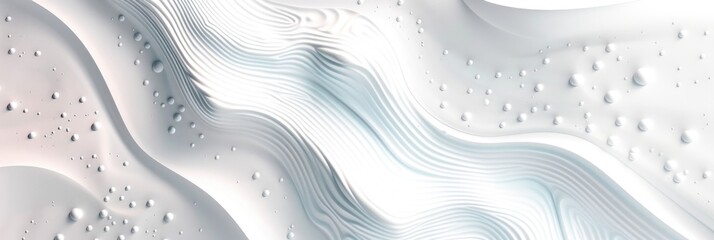 White Fluid Gradient Waves on Soft Background