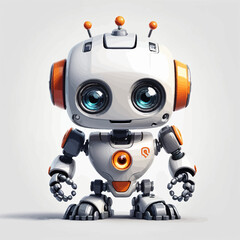 Robotic Logo Cartoon Design Very Cool 