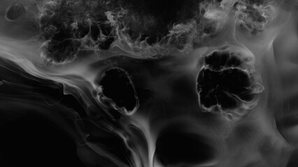 White atmospheric smoke, abstract background, close-up. - 768740345