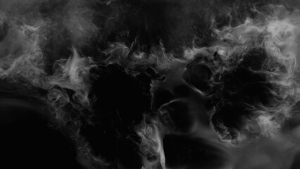White atmospheric smoke, abstract background, close-up. - 768740740