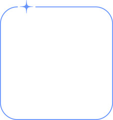 Minimalist aesthetic line frame