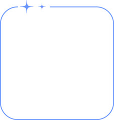 Minimalist aesthetic line frame