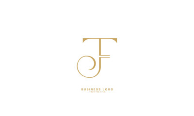 JF, FJ, J, F, Abstract Letters Logo Monogram