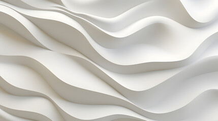 Obraz premium Digital white wave curve sculpture abstract graphic poster web page PPT background