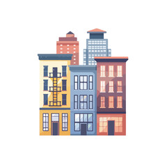 City design. Building icon. Isolated illustration 