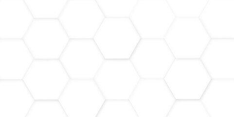 Abstract background for design. Abstract white hexagon background for backdrop. Seamless pattern of the hexagonal image. Vector illustration