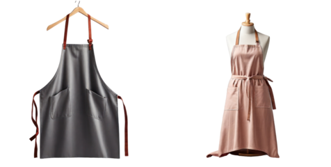 set of apron isolated on transparent background