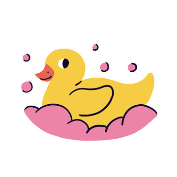 Duck Bath Toy illustration transparent background image toy for bath, yellow duck icon