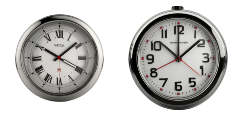 set of clock isolated on transparent background