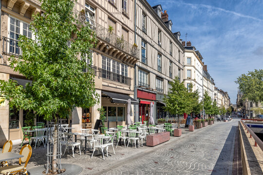 Außengastronomie in Rouen