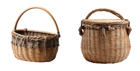 set of creel isolated on transparent background