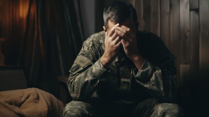 Military Man Seeking Support for Mental Health and Depression Generative AI