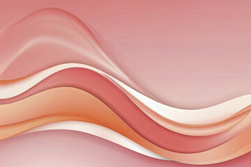 Pink and peach vector abstract background with wave and liquid shapes. 
