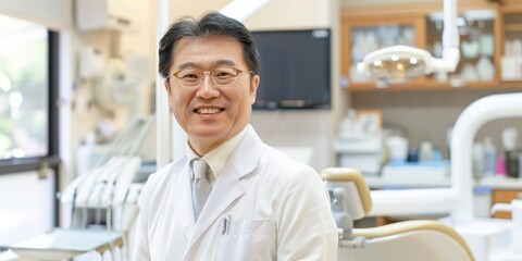 Fototapeta premium asian dentist appointment with patient and dentist at dental 