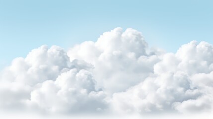 clouds in the sky isolated in light color background