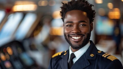 Smiling Military Man - obrazy, fototapety, plakaty