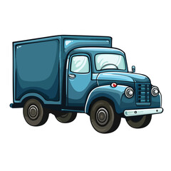 Delivery truck icon image cartoon vector 