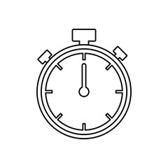 Stopwatch Icon Vector flat liner illustration on white background..eps