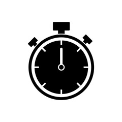 Stopwatch Icon Vector flat simple trendy style illustration on white background..eps