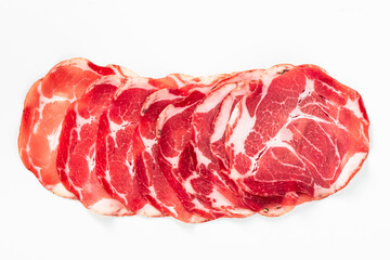 Smoked Coppa - (Smoked Capocollo) on white