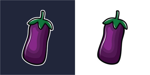 Eggplant Vector Illustration Design