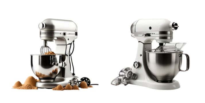 set of mixer isolated on transparent background