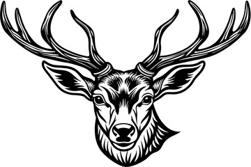 deer-head-vector-illustration