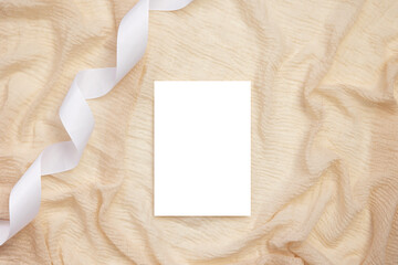 Fototapeta premium Mockup card 5x7 Canva online edit