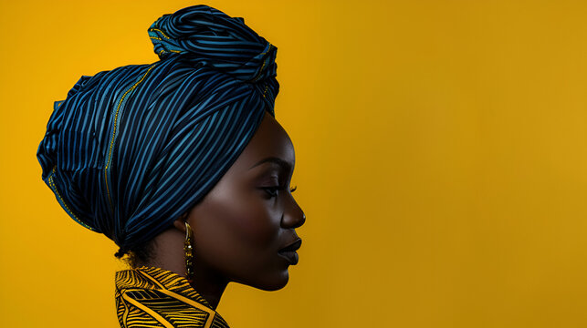 African woman emotional dynamic pose, generative ai