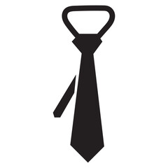 Fototapeta premium Tie icon vector set. professional necktie line symbol. businessman suit neck tie icon collection.
