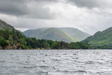 lake and mountains