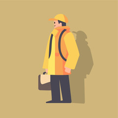 foremen worker flat vector il...