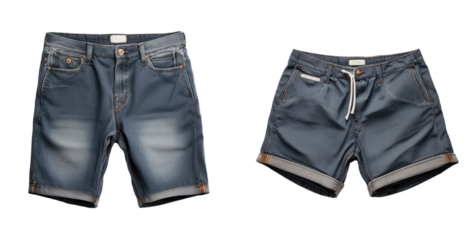set of shorts isolated on transparent background