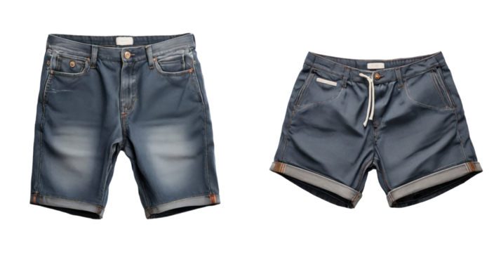 set of shorts isolated on transparent background
