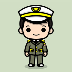 military officer icon vector ...