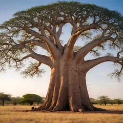 Deurstickers The baobab tree © ирина деменченок