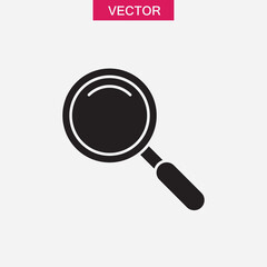 Magnifying glass icon,  Search, find symbol, flat trendy style illustration on white background..eps