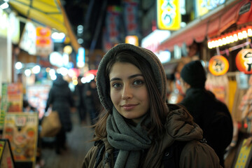 Foreign tourists experiencing Japanese traditions./日本の伝統を体験する外国人観光客