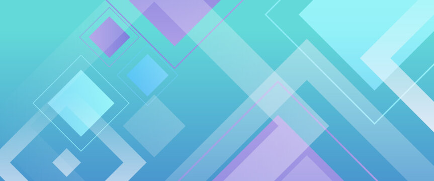 Green blue and purple modern and simple abstract gradient banner art vector with geometric shapes. For background presentation, background, wallpaper, banner, brochure, web layout, and cover