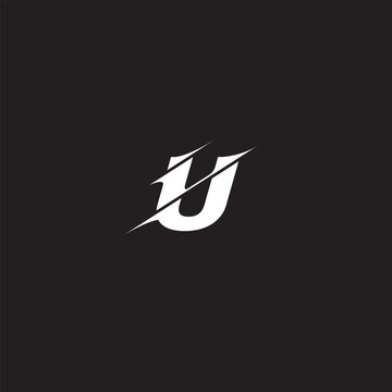 Initial letter U logo and wings symbol. Wings design element, initial Letter U logo Icon, Initial Logo Template
