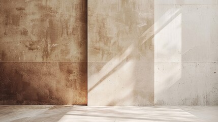 split background with a minimalist Scandinavian-inspired design, utilizing muted tones of beige and taupe.