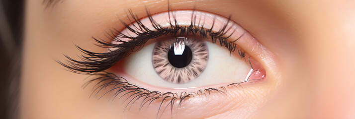 Close-Up Image of Natural Looking Eyelash Extensions on Almond-Shaped Eyes