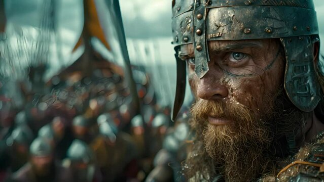 Viking warriors traveled by boat to the coast to attack England and other kingdoms.