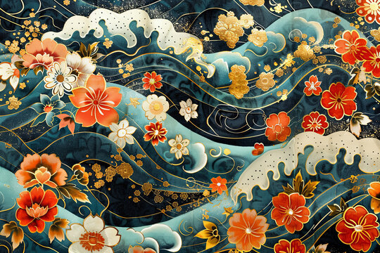 Traditional japanese ukiyo painting