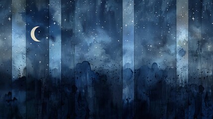 split background design inspired by celestial elements, using hues of midnight blue and silver.