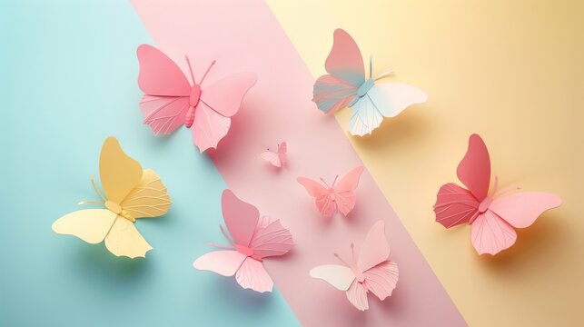 minimalist split background using gentle pastel colors such as blush pink and soft yellow.