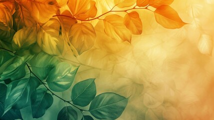 pastel gradient background with overlay blending mode, seamlessly blending a soft yellow gradient with a delicate leaf texture for a natural, organic look.