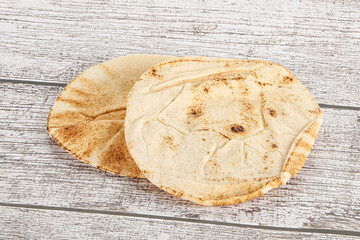 Traditional eastern round pita bread