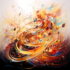 Abstract representation of the energy of music. 